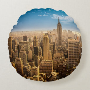 New York Round Cushion