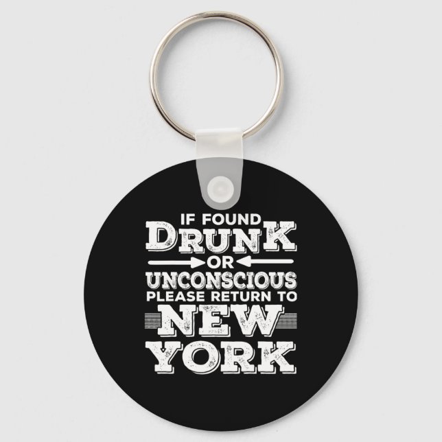 New York Sayings Funny Ny  Key Ring (Front)