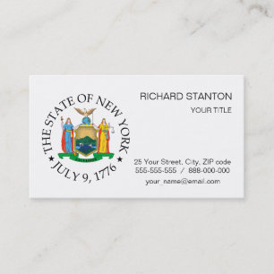 New York sign Business Card