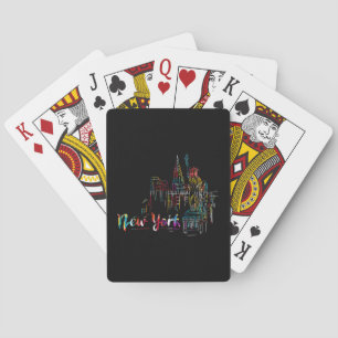 New York Sky Heartbeat Statue of Liberty I Love Ne Playing Cards