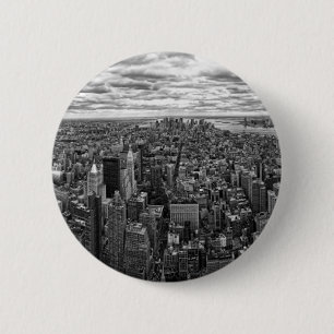 New York Skyline 6 Cm Round Badge