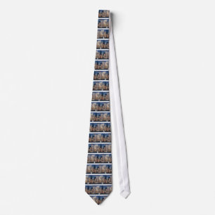 New York Skyline and the Manhattan Hudson River Tie