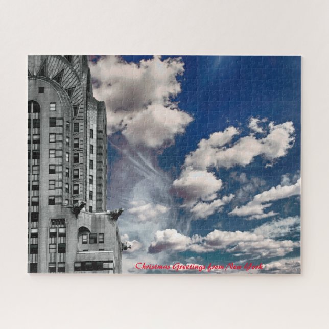 New York Skyline.Christmas Greetings Jigsaw Puzzle (Horizontal)