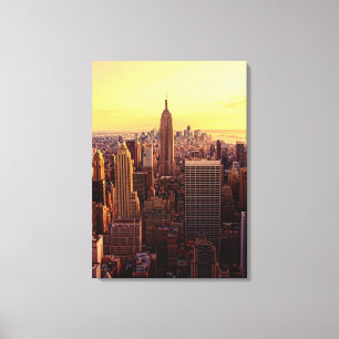 New York skyline city with Empire State Canvas Print