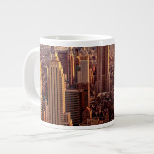 New York skyline city with Empire State Large Coffee Mug