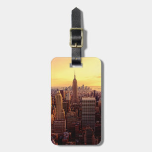 New York skyline city with Empire State Luggage Tag