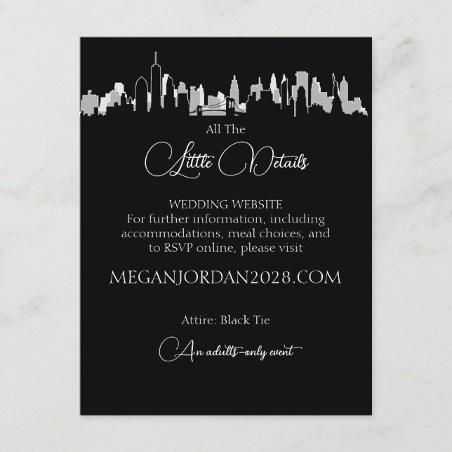 New York Skyline Enclosure Card (Front)