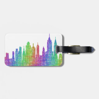 New York skyline Luggage Tag