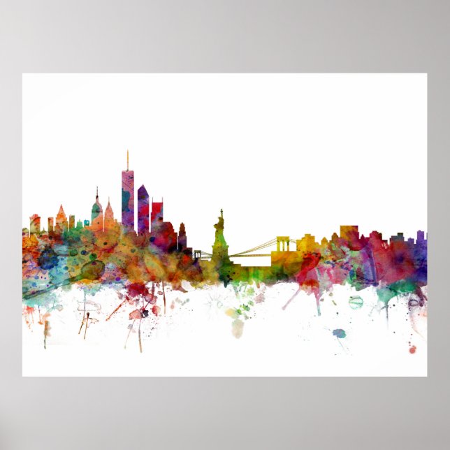 New York Skyline Poster (Front)