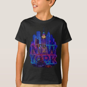 New york skyline punk grunge vintage retro T-Shirt