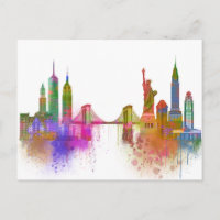 New York Skyline - Rainbow