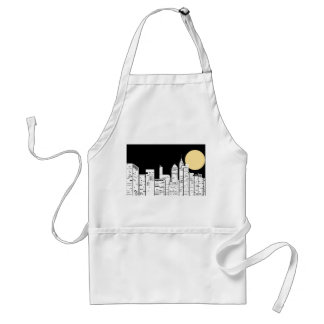 New York Skyline Silhouette Standard Apron
