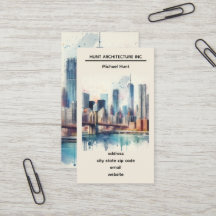 New York Skyline Template Business Card