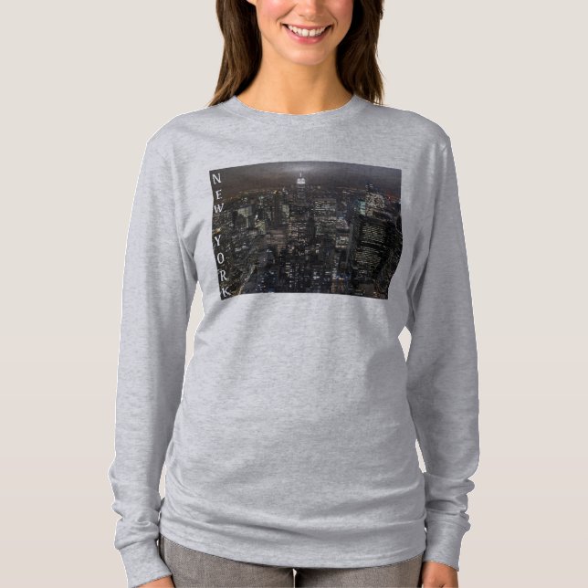 New York Souvenir Hooded Sweatshirt NY Hoodie T-Shirt (Front)