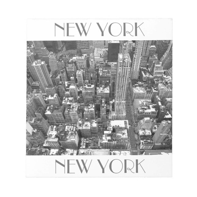 New York Souvenir Notepad Empire State View Gift (Front)