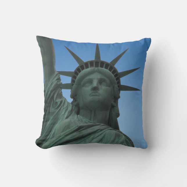 New York Souvenir NY Statue of Liberty Pillow (Front)