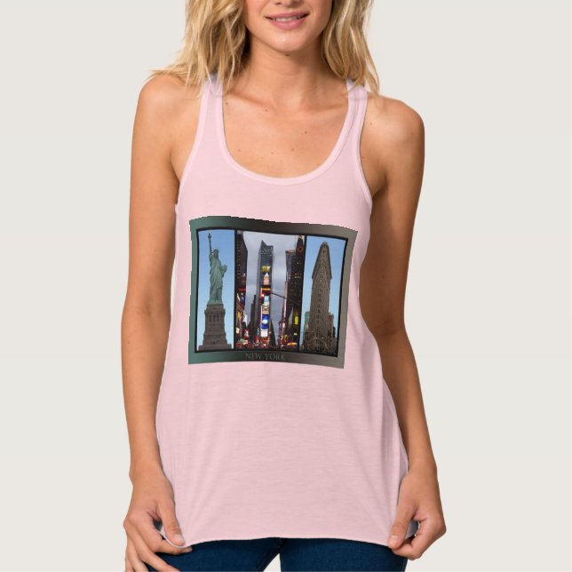 New York Souvenir Tank Top Lady's Times Square Top (Front)