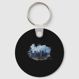 New York Souvenirs Nyc Lower Manhattan Skyline New Key Ring
