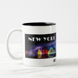 NEW YORK SPARKLE Two-Tone COFFEE MUG