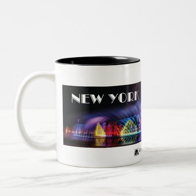 NEW YORK SPARKLE Two-Tone COFFEE MUG (Left)