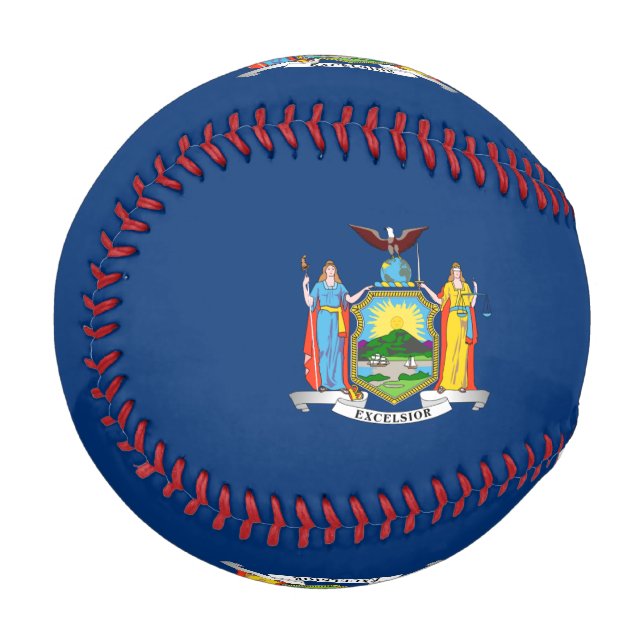 New York State flag baseball (Front Left)