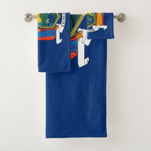 New York State Flag Bath Towel Set