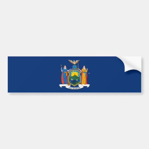 New York State Flag Bumper Sticker