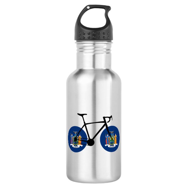 New York State Flag Cycling 532 Ml Water Bottle (Front)