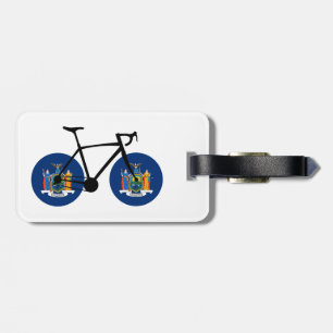 New York State Flag Cycling Luggage Tag