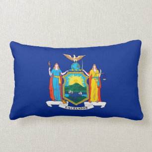New York State Flag Design Lumbar Cushion