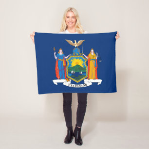 New York State Flag Fleece Blanket