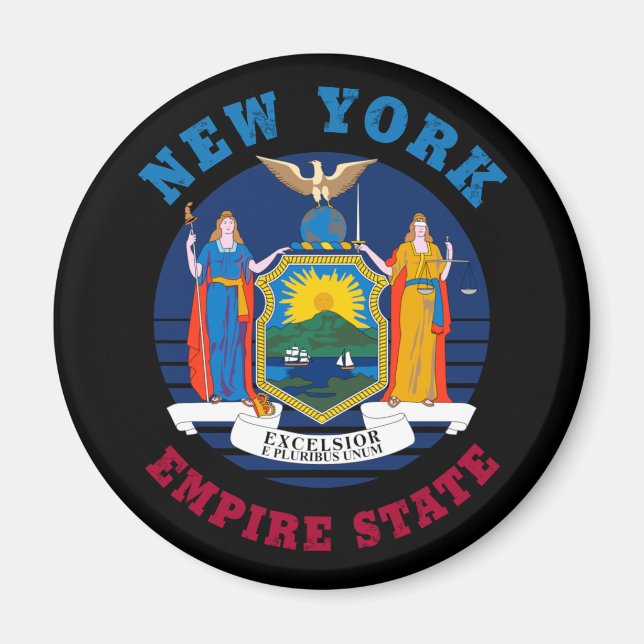 NEW YORK STATE FLAG MAGNET (Front)