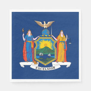 New York State Flag Napkin