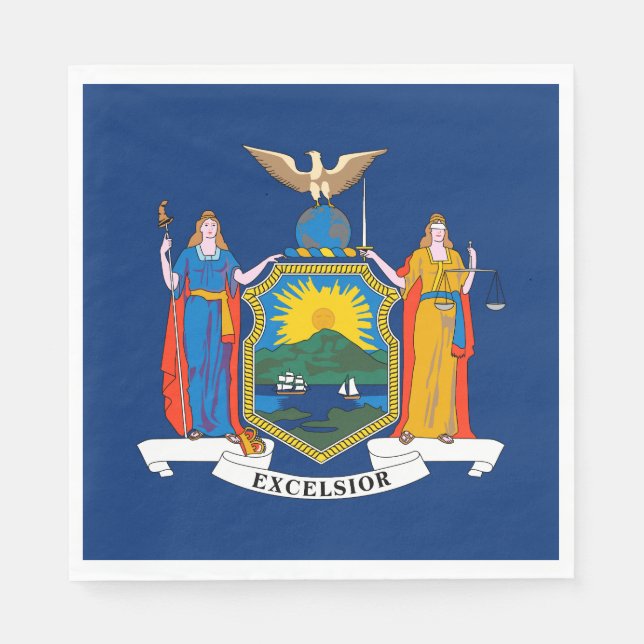 New York State Flag Napkin (Front)