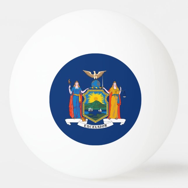 New York State Flag Ping Pong Ball (Front)