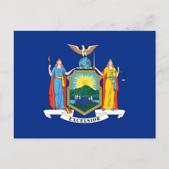 New York State Flag Postcard (Front)