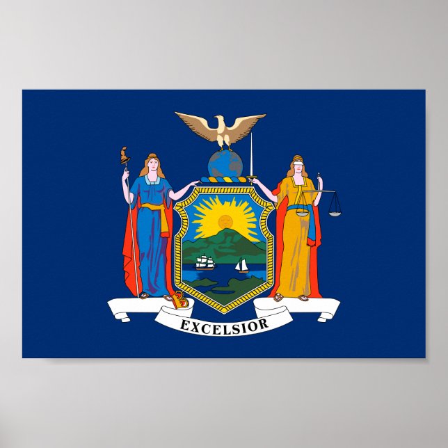 New York State Flag Poster (Front)