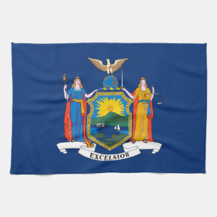 New York State Flag Tea Towel