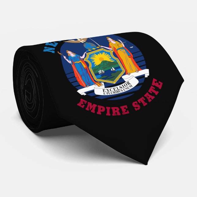 NEW YORK STATE FLAG TIE (Rolled)
