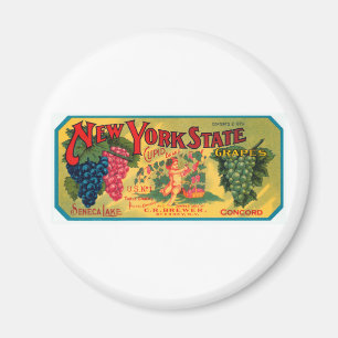 New York State Grapes Magnet