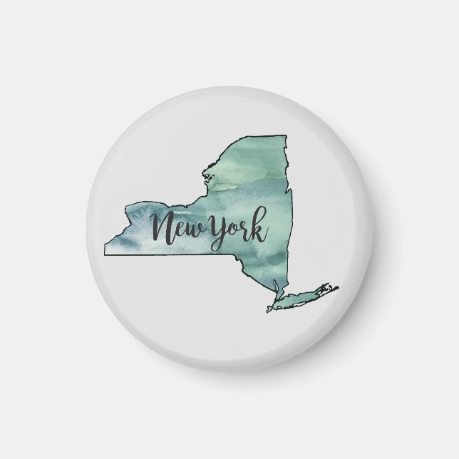 New York State Illustration Art Magnet (Front)