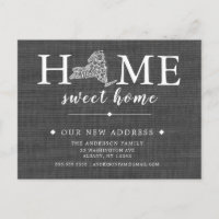 NEW YORK State Moving Announcement Post Card