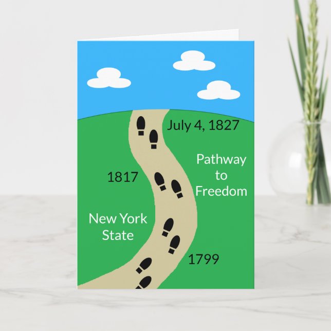 New York State- Pathway to Freedom:  Blank Card (Front)