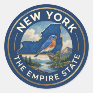 New York State Pride ✦ Empire State Heritage Classic Round Sticker