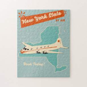 New York State retro poster. Jigsaw Puzzle