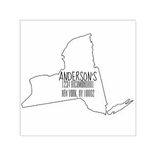 New York State Self Inking Rubber Stamp