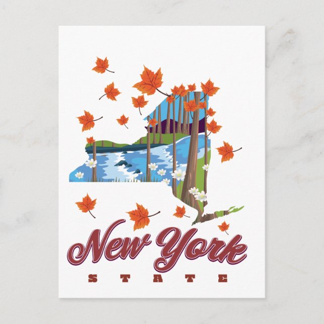 New York State Travel poster Postcard (Front)
