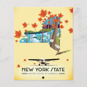 New York State Vintage travel poster