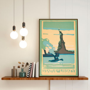 New York - Statue of Liberty (1916) Poster