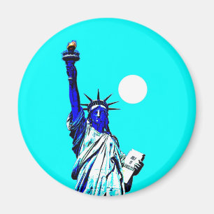 New York Statue of Liberty Pop Art Magnet